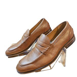 Apt. 9® Men's Cognac Dress Loafers Size 8.5 Medium